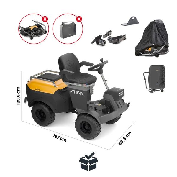 ePark Pro Frontrider med Klippeaggregat og Batteripakke