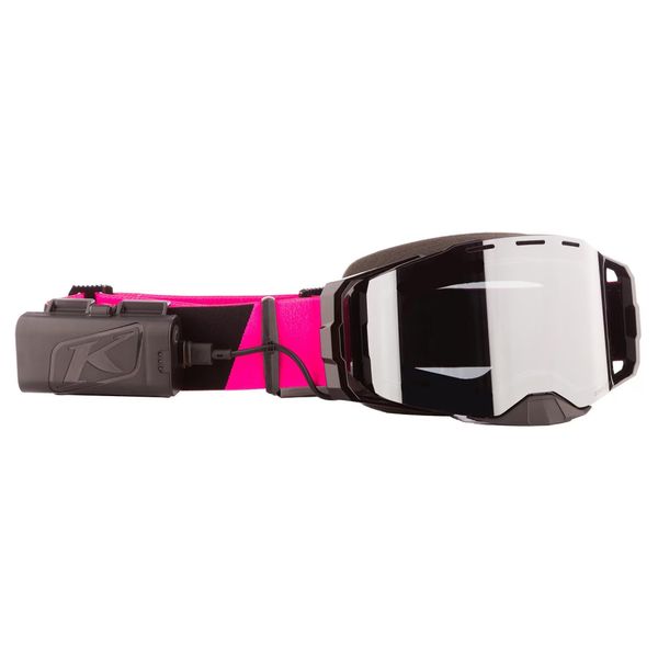 Klim Edge eFire Heated Goggle - Snøscooterbriller med varme - Slope Pink Glo